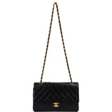 Chanel Quilted Lambskin 24K Gold Medium Double Flap Shoulder Bag