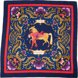 Hermès Cheval Turc Silk Carre 90 Scarf Tuch