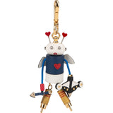 Prada Saffiano Leather Metal Amor Cupido Robot Bag Charm Accessoires