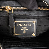 Prada Tessuto Gaufre Ring Triangle Hobo Shoulder Bag