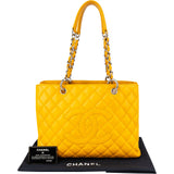 Chanel Quilted Caviar Leather Maxi Grand Shopping CC Tote Shoulder Bag