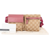 Gucci Monogram GG Pink Belt Crossbody Bag