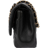 Chanel Quilted Lambskin Jumbo Double Flap Crossbody Bag
