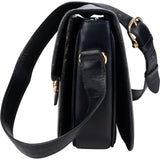 Celine Blue Boxcalf Carriage Triomphe Shoulder Bag
