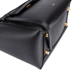 Celine Black Grained Calfskin Belt Handbag