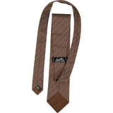 Hermès Brown Striped Silk Tie Krawatte