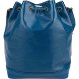 Louis Vuitton Blue Epi Leather Sac Noé Grande Shoulder Bag