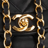 Chanel Quilted Lambskin 24K Gold Diana Single Flap Crossbody Bag