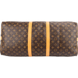Louis Vuitton Monogram Canvas Keepall 55 Bandoulière Travel Bag