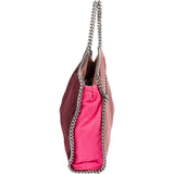 Stella McCartney Tricolor Shaggy Deer Falabella Fold Over Tote Handbag