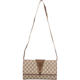 Gucci Monogram GG Supreme Canvas Vintage Flap Crossbody Bag