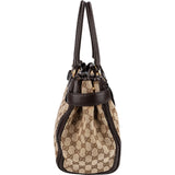Gucci Monogram GG Canvas Leather Running Handbag