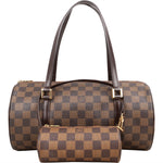 Louis Vuitton Monogram Damier Ebene Canvas Papillon Set Handbag - vintageandkickz