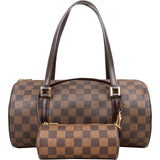 Louis Vuitton Monogram Damier Ebene Canvas Papillon Set Handbag - vintageandkickz