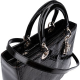 Christian Dior Quilted Patent Cannage Lady Dior Handbag