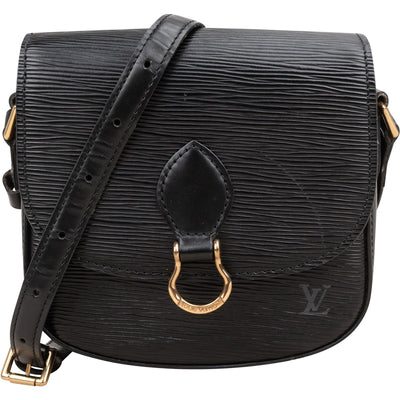Louis Vuitton Noir Epi Leather Saint Cloud PM Crossbody Bag