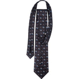 Bvlgari Sailboat Lighthouse Pattern Silk Tie Krawatte