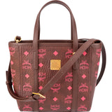 MCM Monogram Visetos Mini Toni Tote Crossbody Handbag