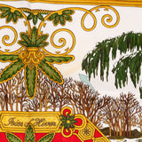 Hermès Joies d'Hiver Silk Carre 90 Scarf Tuch