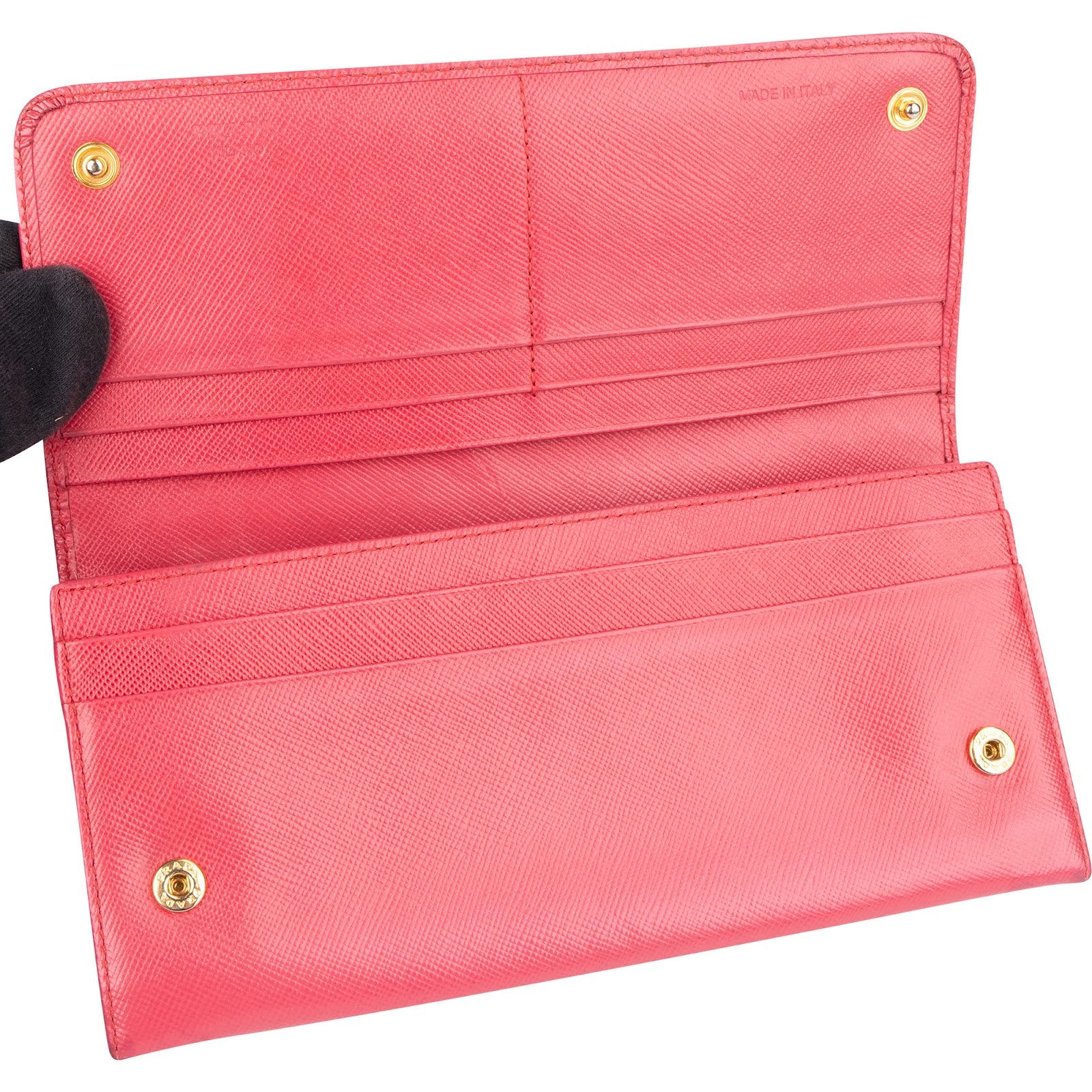 [🔄️B06 / F44] Prada Saffiano Continental Wallet - vintageandkickz