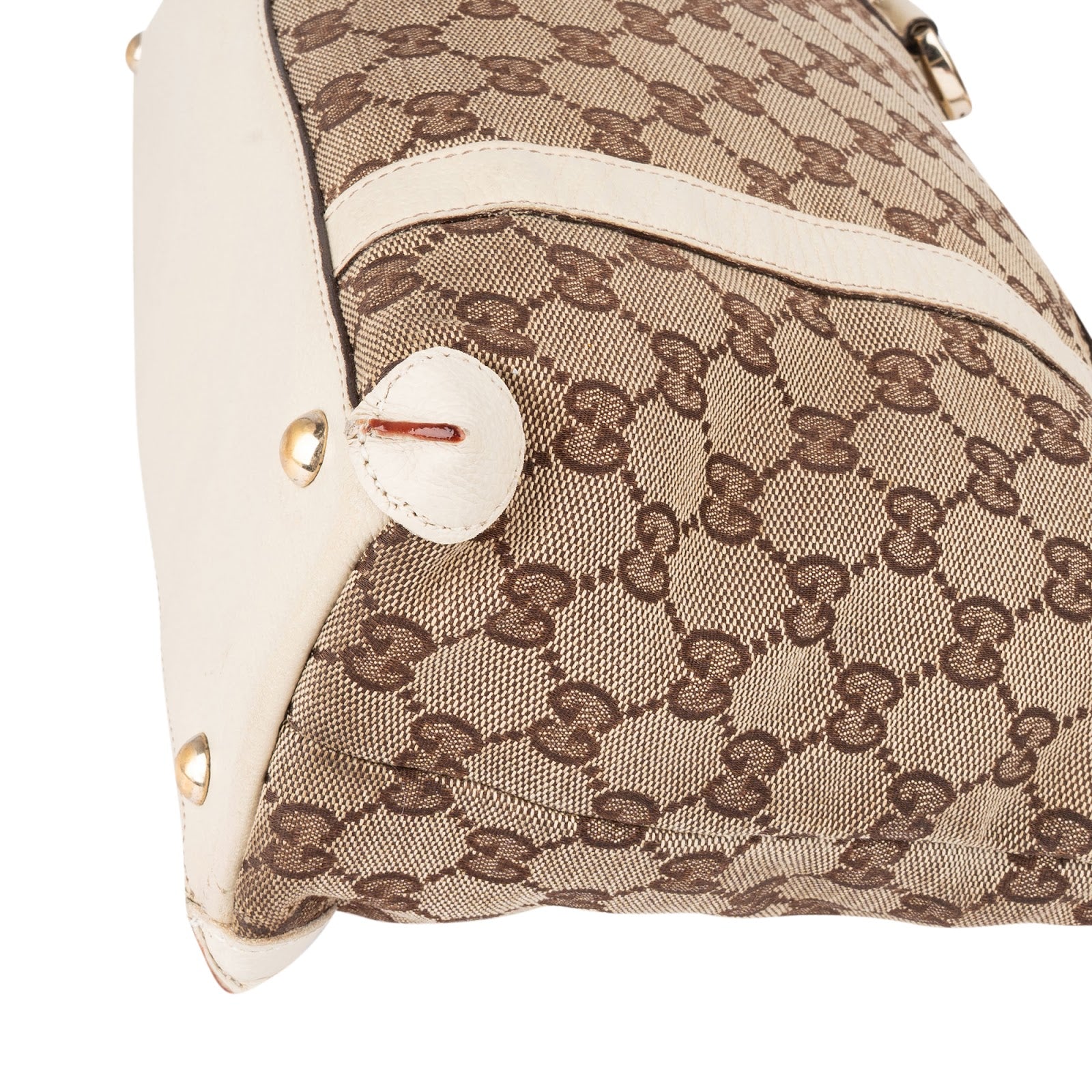 [🔄️B11 / F04] Gucci Monogram GG Canvas Abbey D-Ring Tote Shoulder Bag - vintageandkickz