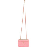 Chanel Quilted Lambskin CC Mini Vanity Case Chain Crossbody Bag