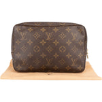 Louis Vuitton Canvas Monogram Trousse Toilette 23 Clutch - vintageandkickz