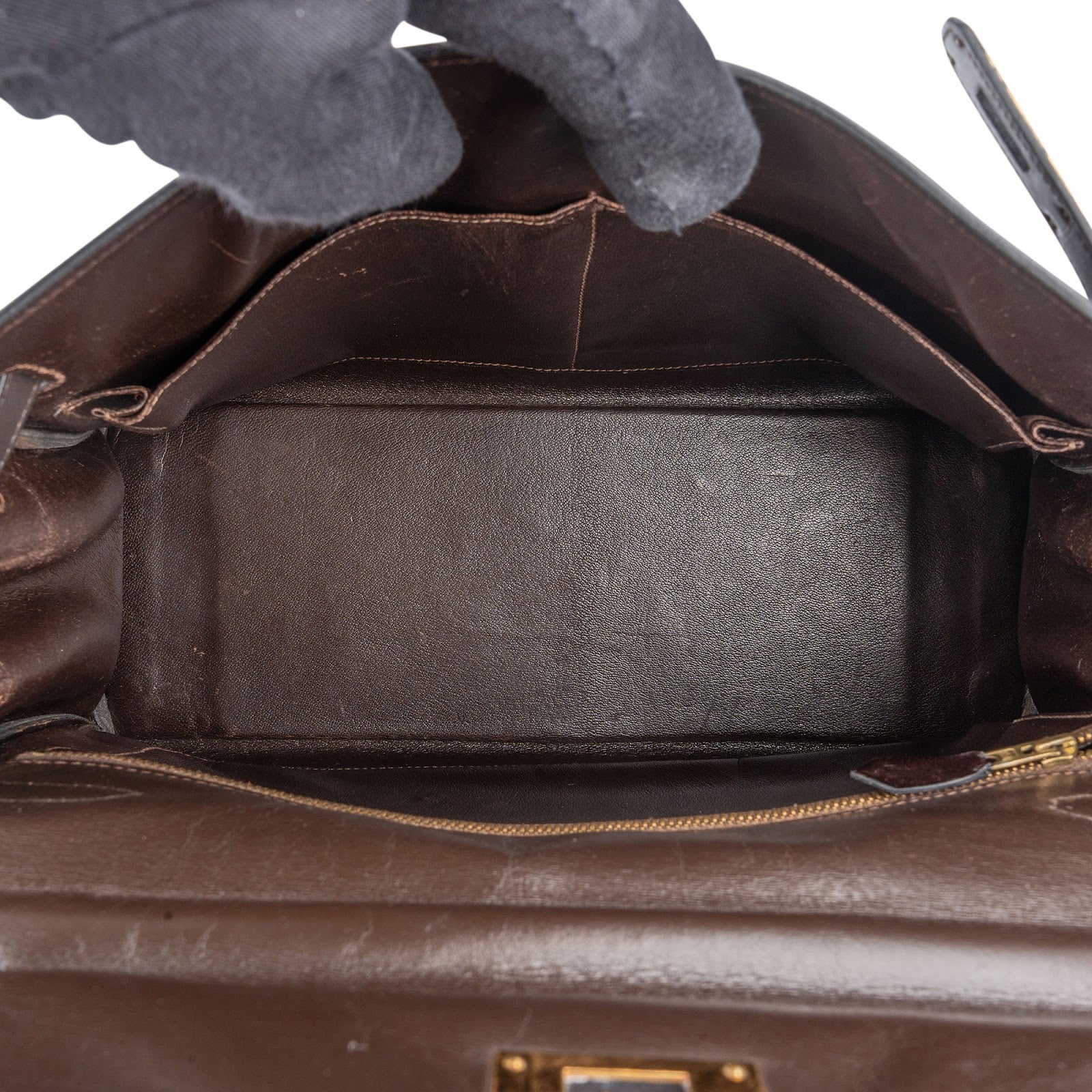 [🔄️B11 / F23] Hermès Box Calf Kelly 32 Sellier Handbag - vintageandkickz