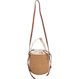 Chloé x Mifuko Raffia Woody Calfskin Bucket Crossbody Bag