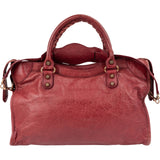 Balenciaga Pink Leather Classic City Handbag