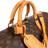 Louis Vuitton Monogram Canvas Keepall 55 Bandoulière Travel Bag