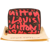 Louis Vuitton Monogram Graffiti Zippy Coin Purse Wallet