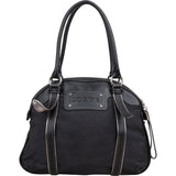 Loewe Black Leather Anagram Shoulder Bag