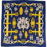 Hermès Ferronnerie Silk Carre 90 Scarf Tuch