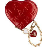 Louis Vuitton Monogram Vernis Leather Heart Coin Purse Wallet