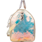 [🔄️B07 / F21] Louis Vuitton Canvas Iridescent Monogram Prism Keepall 50 Bandoulière Travel Bag - vintageandkickz