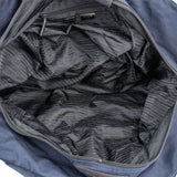 Prada Bleu Tessuto Saffiano Trim Leather Duffle Weekender 50 Shoulder Bag