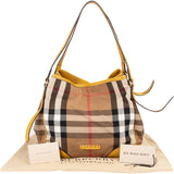 Burberry Nova-Check Monogram Haymarket Hobo Shoulder Bag