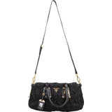 Prada Black Tessuto Gaufre Satchel Handbag