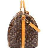 Louis Vuitton Monogram Canvas Keepall 55 Bandoulière Travel Bag