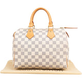 Louis Vuitton Monogram Damier Azur Speedy 25 Handbag