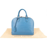 Louis Vuitton Light Blue Epi Leather Alma PM Handbag