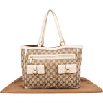[🔄️B20 / F30] Gucci Monogram GG Canvas Abbey Tote Shoulder Bag - vintageandkickz