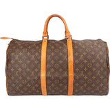 Louis Vuitton Monogram Canvas Keepall 50 Travel Bag