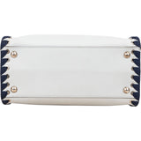 Fendi Light Blue Leather Whipstitch 2Jours Mini Handbag