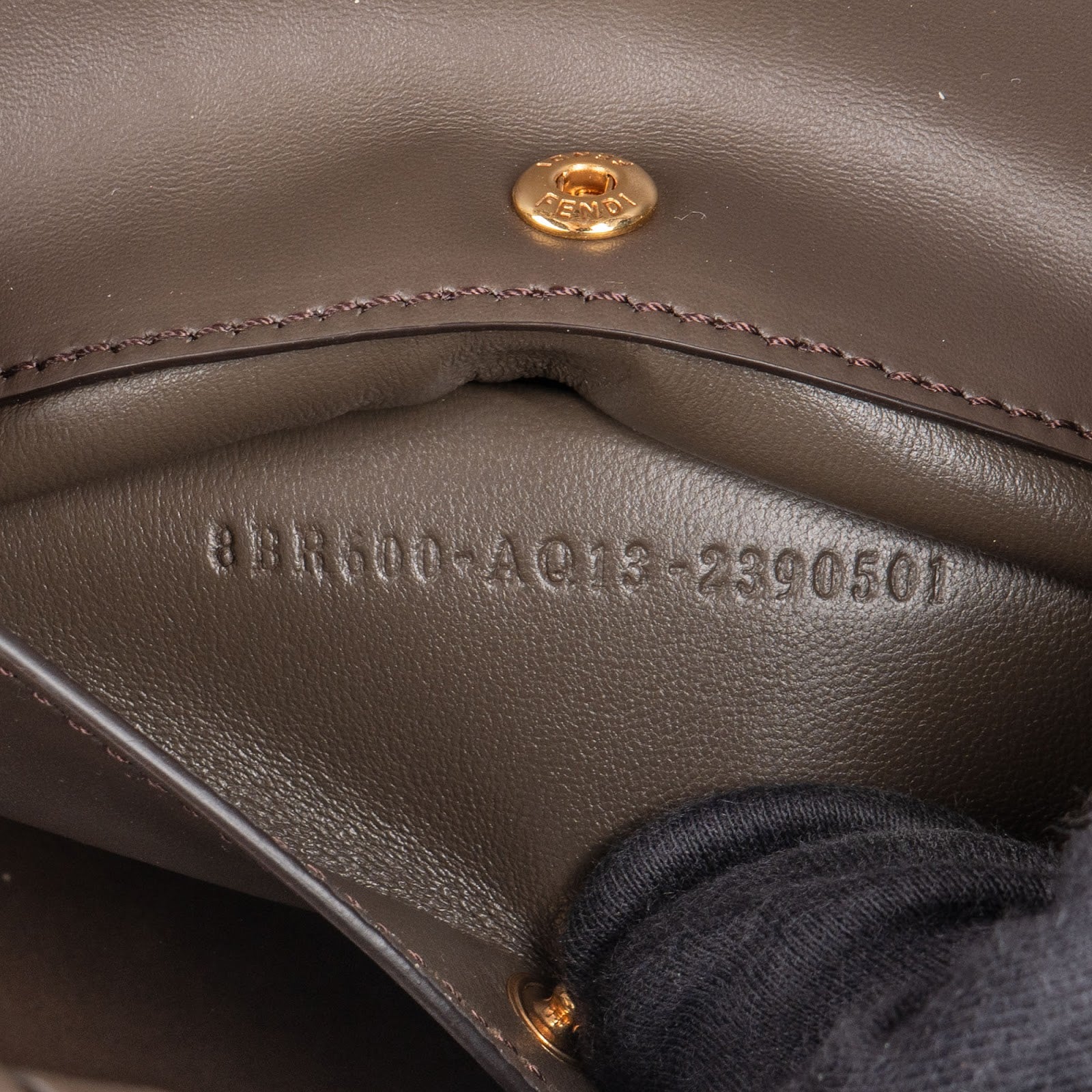 Fendi Woven Leather Baguette Crossbody Bag - vintageandkickz