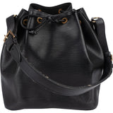 Louis Vuitton Noir Epi Leather Sac Noé Petit Shoulder Bag