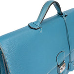 [🔄️B12 / F01] Hermès Grained Leather Sac a Depeches Handbag - vintageandkickz