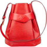 Louis Vuitton Red Epi Leather Sac De Paule PM Shoulder Bag