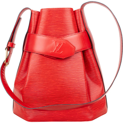 Louis Vuitton Red Epi Leather Sac De Paule PM Shoulder Bag
